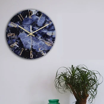 

12 Inch Tempered Glass Wall Clock Silent Non-Ticking Battery Operated Modern Wall Clock for Home Office Decor XHC88
