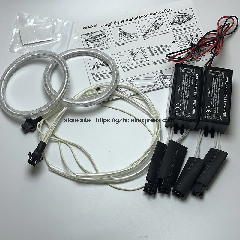 HochiTech для Chevrolet Niva 2009-2013 ультра яркий дневной свет DRL CCFL ангельские глазки демон глаза комплект Теплый Белый Halo Кольцо