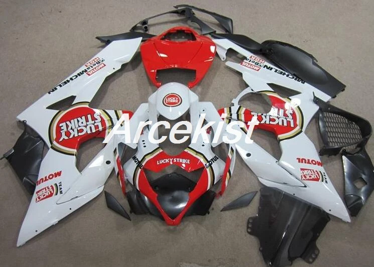 

OEM quality New ABS Plastic Fairings kit Fit For Suzuki GSXR1000 K5 2005 2006 GSXR-1000 05 06 Custom red white lucky