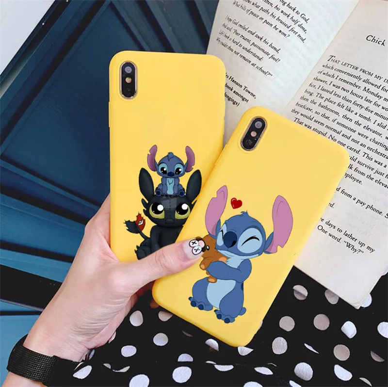 Phone Case Cartoon Cute Stich Stitch For huawei p30 lite p20 p10 mate 20 pro 10 lite honor 20 9 10 lite Soft Silicone Cover case