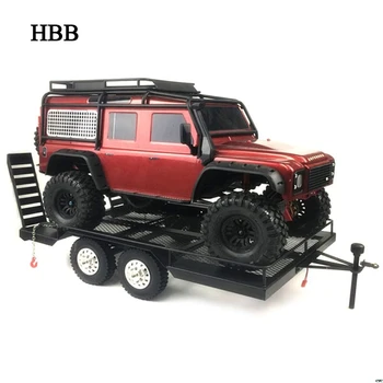 

Metal Trailer For 1/10 Rc Rock Crawler Truck For Trx4 For Axial Scx10 90046 90047 Cc01 D90 D110