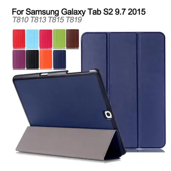 

Shockproof Tablet Case For Samsung Galaxy Tab S2 9.7 2015 T810 T813 T815C T819C Slim PU Leather Stand Cover Auto Wake/Sleep