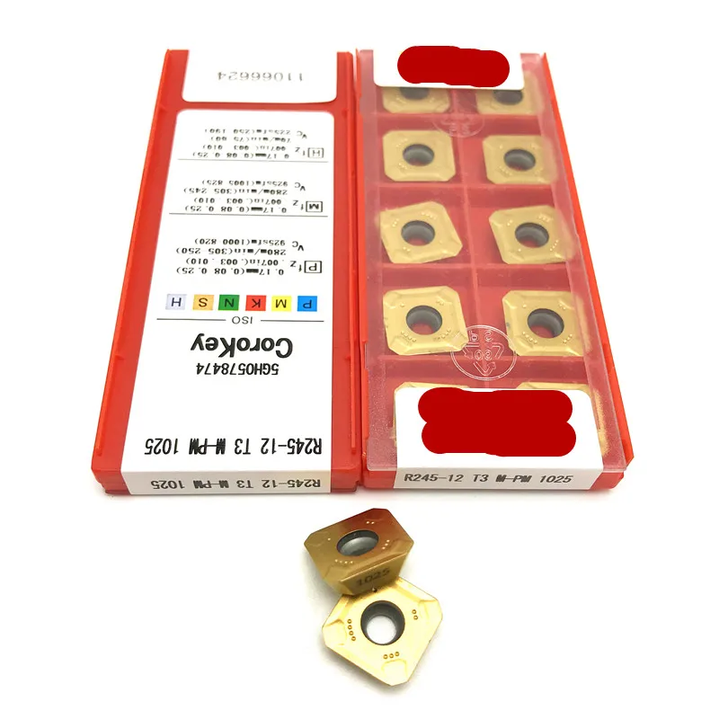 

20PCS SANDV high quality milling cutter R245 12T3M PM1025 carbide tool, face milling cutter CNC tool