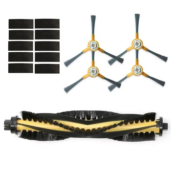 

4pcs Side Brush+1pcs Rolling Brush+10pcs Stickers Set Suitable For LiectrouxC30B Vacuum Cleaner Accessories
