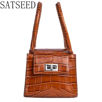 

Women Handbag 2020 New Fashion Style Handbag Crocodile Pattern Shiny Small Bag Purses and Handbags Tote Bag