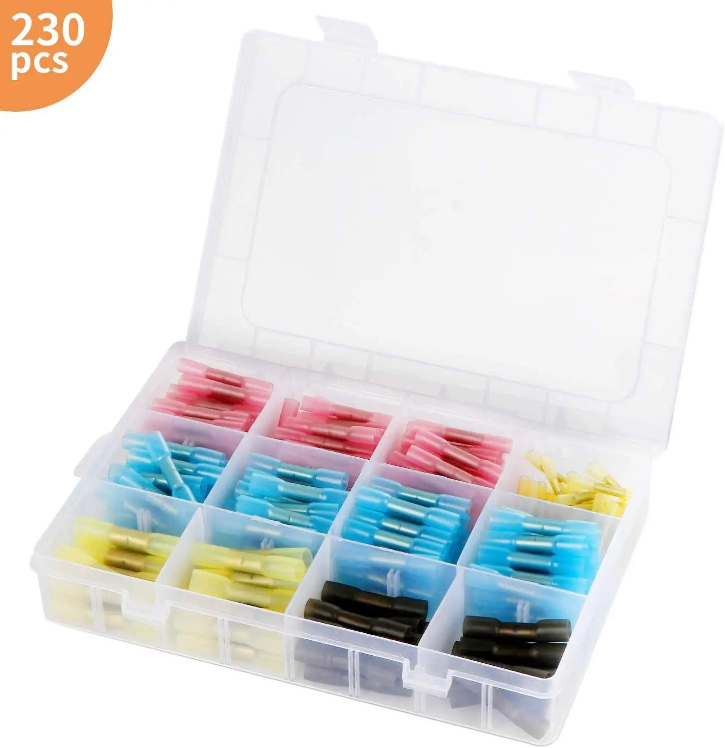 200/230/100pcs Waterproof Heat Shrink Butt Connectors Electrical Wire Splice Cable Crimp Terminals AWG 22-10 Kit | Обустройство дома