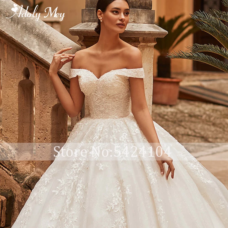 winter wedding dresses Adoly Mey Gorgeous Appliques Ball Gown Wedding Dress 2022 Luxury Beaded Sweetheart Neck Lace Up Court Train Princess Bridal Gown gown for wedding