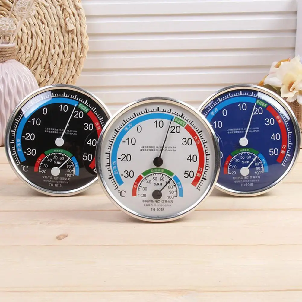 

Large Round Dial Analog Indoor Thermometer Hygrometer Humidity Temperature Meter Measurment Monitor