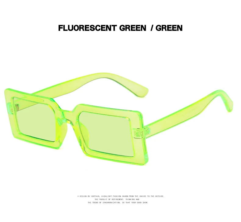 Fashion Sunglasses Designer Luxury Brand Rectangle Sunglasses Women Vintage Small 2021 trend Female Sun Glasses Shades For Women (11)