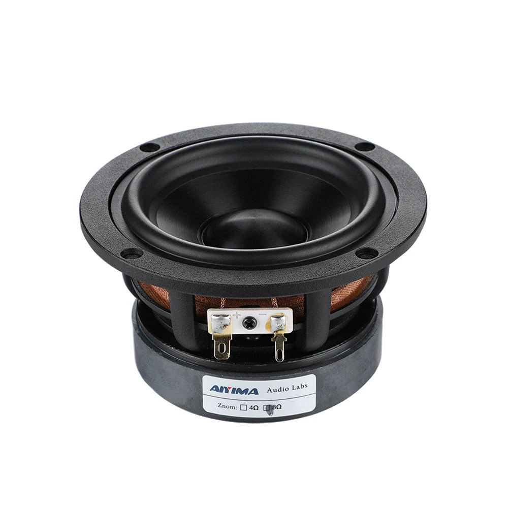 Aiyima 1 Pz 4 Pollici Midrange Bass Speaker Driver 4 8 Ohm 50W Audio Woofer Altoparlanti Fai Da Te Home Theater Bookshelf Altoparlante
