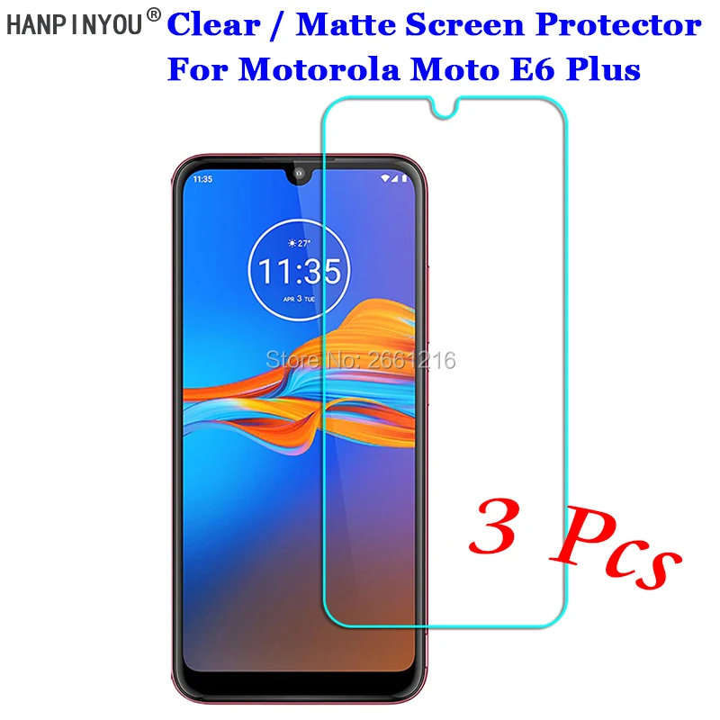 3 шт./лот для Motorola Moto E6 Plus 6 1 дюйма Новая прозрачная/Антибликовая матовая защитная