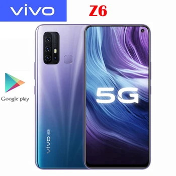 

Original Vivo Z6 5G Cell Phone Snapdragon 765G 6.57" 2400x1080 48.0MP+16.0MP+8.0MP+2.0MP+2.0MP 44W Charger 5000mAh Android 10