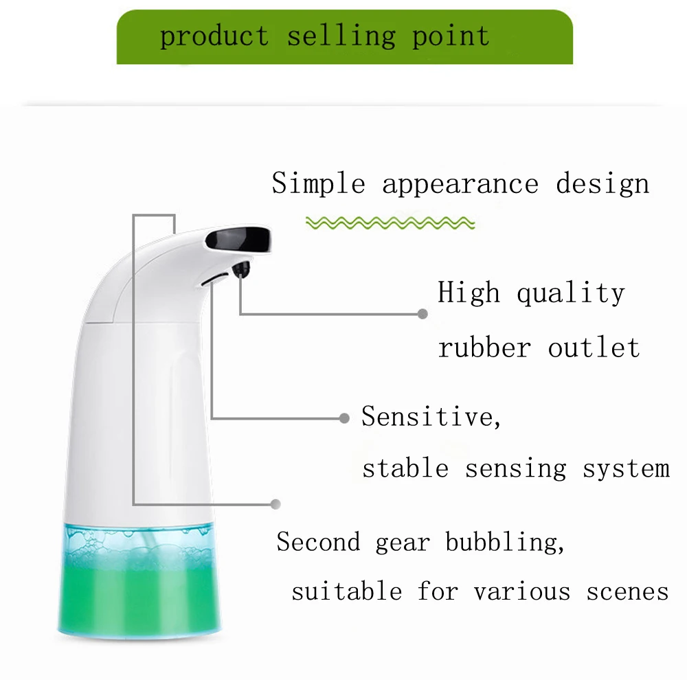 520 мл Бесконтактный умный датчик дозатор жидкого мыла для ванной комнаты дозатор мыла для кухни без рук автоматический дозатор мыла