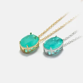 

Simple temperament sweet necklace oval 13*18 exquisite clavicle chain pendant necklace