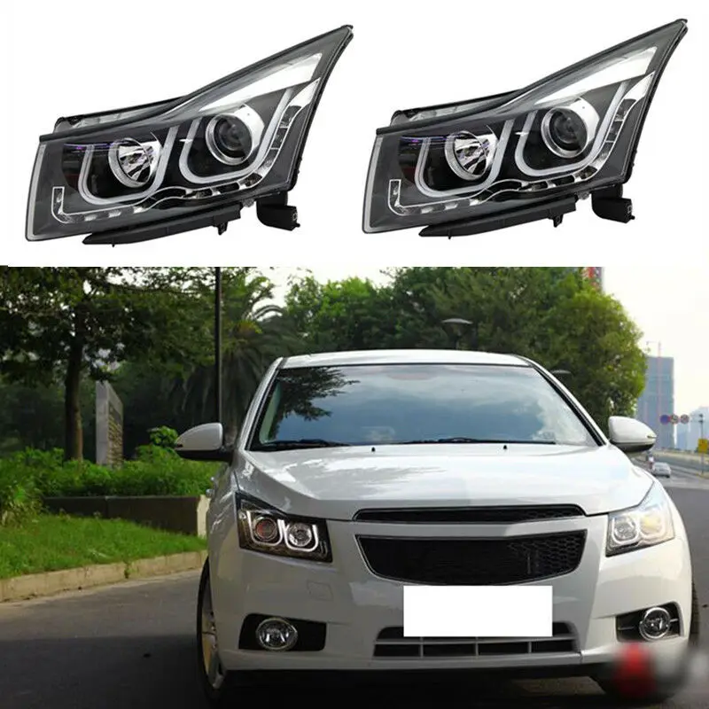 

Angel Demon Eyes Front Headlight Lamp Assembly with Turn Signal For Chevrolet Cruze 2009 2010 2011 2012 2013 2014