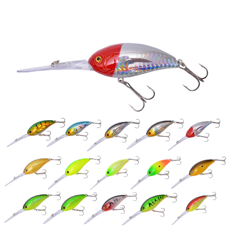 

Crankbait Fishing Lure 11cm 12.8g Lifelike Wobblers isca artificial Hard Bait Minnow Swimbait Pike carp fishing Diving 0-3m