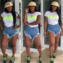 VAZN, повседневные Модные Женские однотонные джинсовые шорты, простые обтягивающие короткие джинсы PN6188