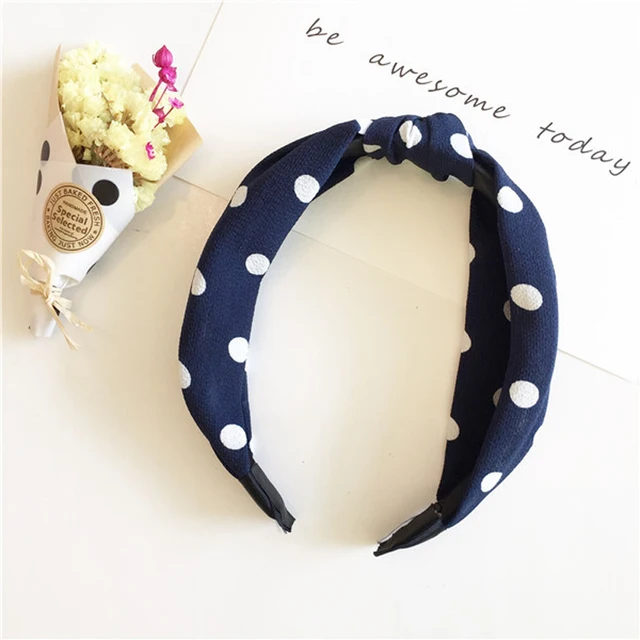 обруч Solid Color Knotted Headband For Women Soft Hairbands Girls Wide Hair Bands Hoop Hair Accessory ободок для волос бархат 11