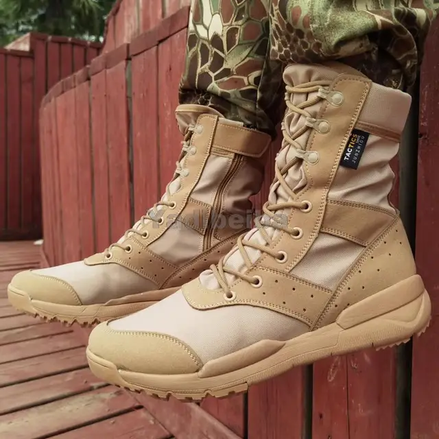 botas tácticas hombre militar botas camperas hombre botas militares mujer  zapatos Botas Militares de estilo británico para Hombre, zapatos de trabajo  informales de alta calidad, transpirables, para el desierto, otoño -  AliExpress