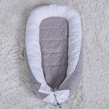 80*50 см детское гнездо кровать для путешествий детская кровать Младенческая CO спальная хлопковая Колыбель переносная прижимная люлька для новорожденных