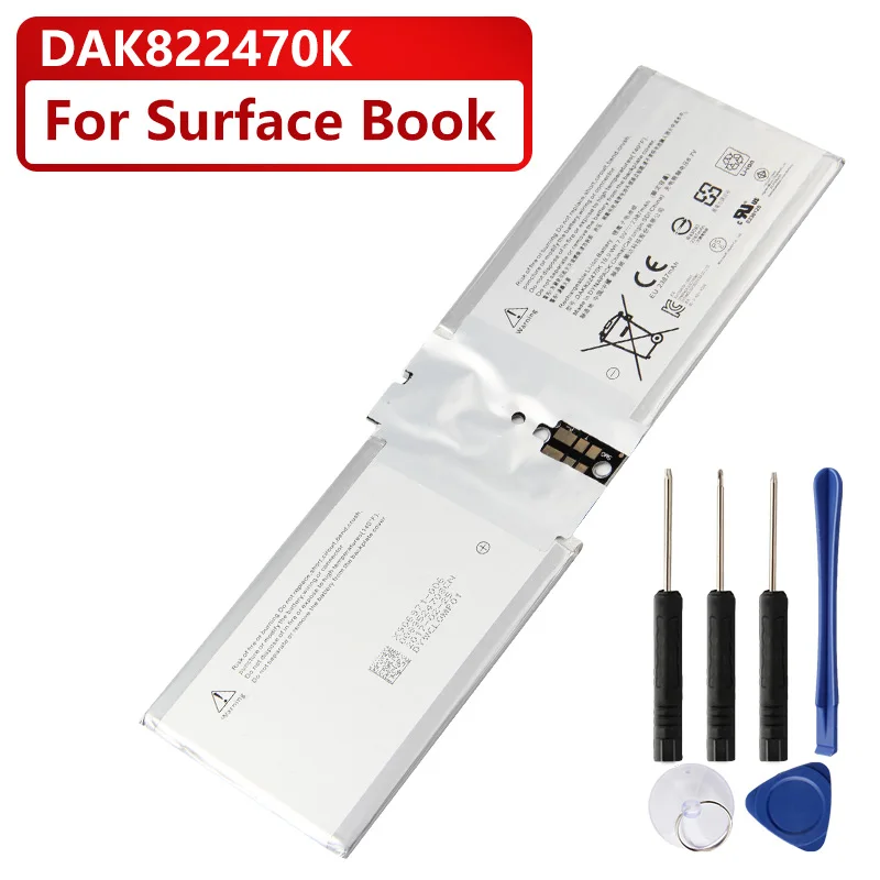 

Original Replacement Battery DAK822470 For Microsoft Surface Book 1703 Authentic Tablet Battery 2387mAh
