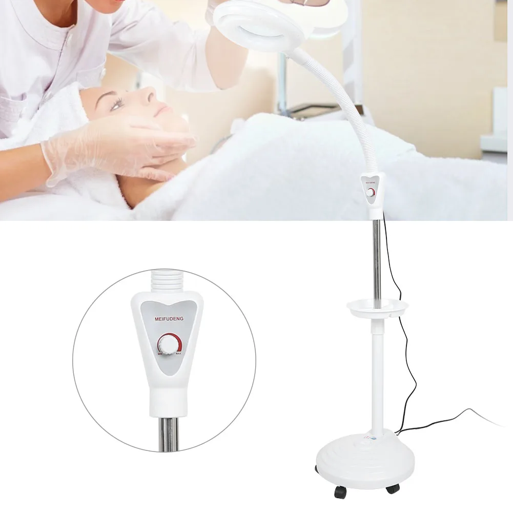 16X LED Tattoo Floor Lamp Beauty Salon Adjustable Nails Salon Skin Care Cold Light Magnifying Glass Shadowless Lamps 200V Suppl