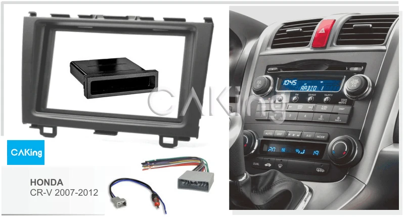 Одна/двойная Din Fascia радио Панель жгута антенна для Honda CRV 2007 2012 аудио рамка