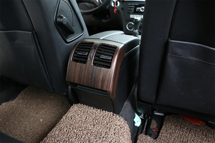 Сосна древесины зерна для Mercedes Benz C Class W204 2008-2013 ABS автомобиль задний кондиционер вентиляционное отверстие декоративная рамка аксессуары