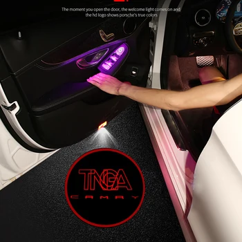 

2pcs For Toyota TNGA CAMRY Logo Light Camry Courtesy Welocme Light LED Car Door Light Auto Tuning Car Door Foot Decorative Lamp