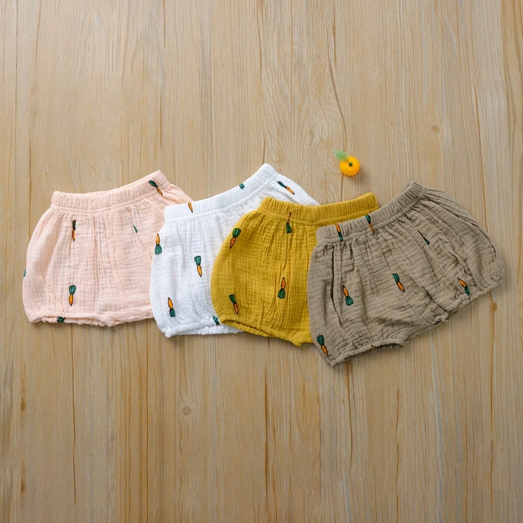 Милые хлопковые льняные шаровары для маленьких мальчиков и девочек 0-24 месяцев, шорты, штаны, нижнее белье