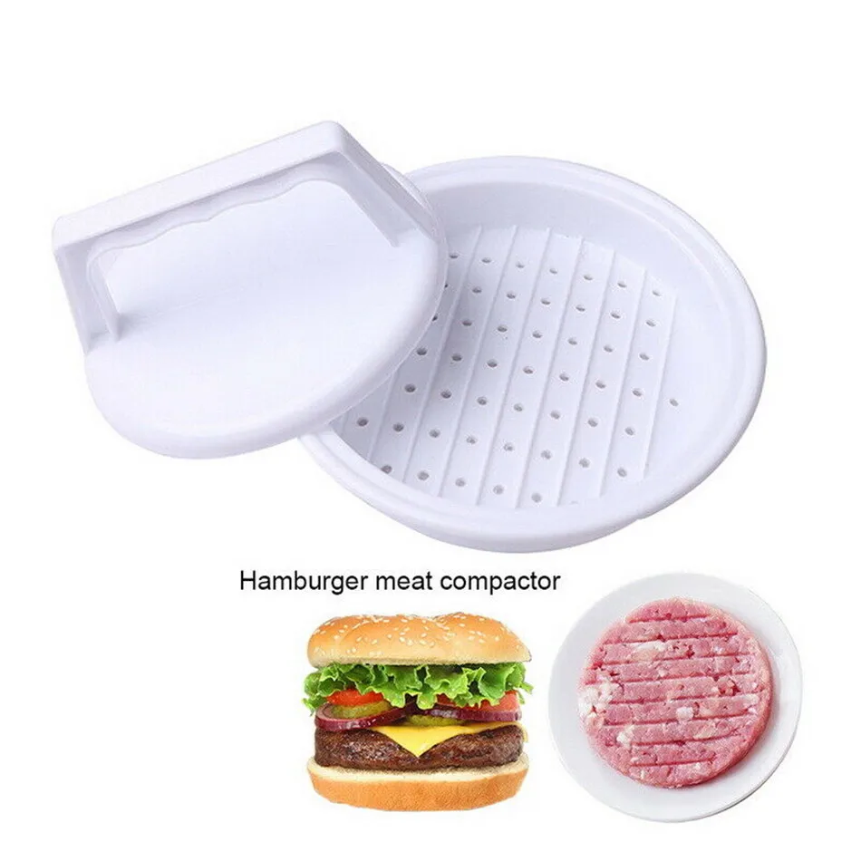 TTLIFE1 Set Round Shape Hamburger Press Food-Grade Plastic Hamburger Meat Beef Grill Burger Press Patty Maker Mold Mould