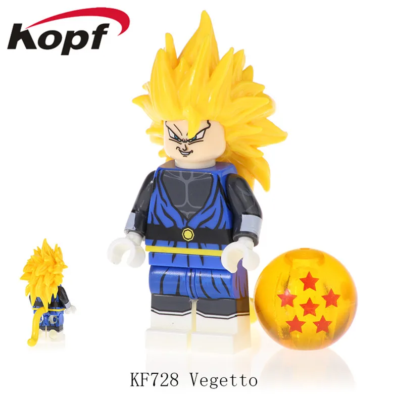 20 шт. Dragon Ball Z строительные блоки Gogeta Сон Гоку Вегета вегетто Tapion Фигурки Коллекция игрушек для детей KF725 - Цвет: KF728   20Pcs No Box