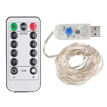 

50led Light 300lm Remote Control Fairy Lights Christmas Decoration Indoor Wedding Beautiful Light String Lamp Outdoor Romantic