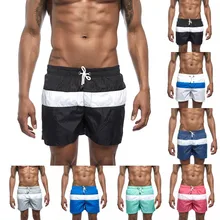 Мужские новые летние однотонные спортивные шорты пляжные брюки модные большие шорты пляжная одежда