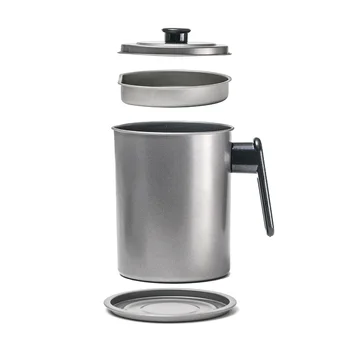 

Detachable Grease Oil Strainer Keeper Cooking Storage Stainless Steel Leakproof Container Pot Large Capacity Kitchen With Filter