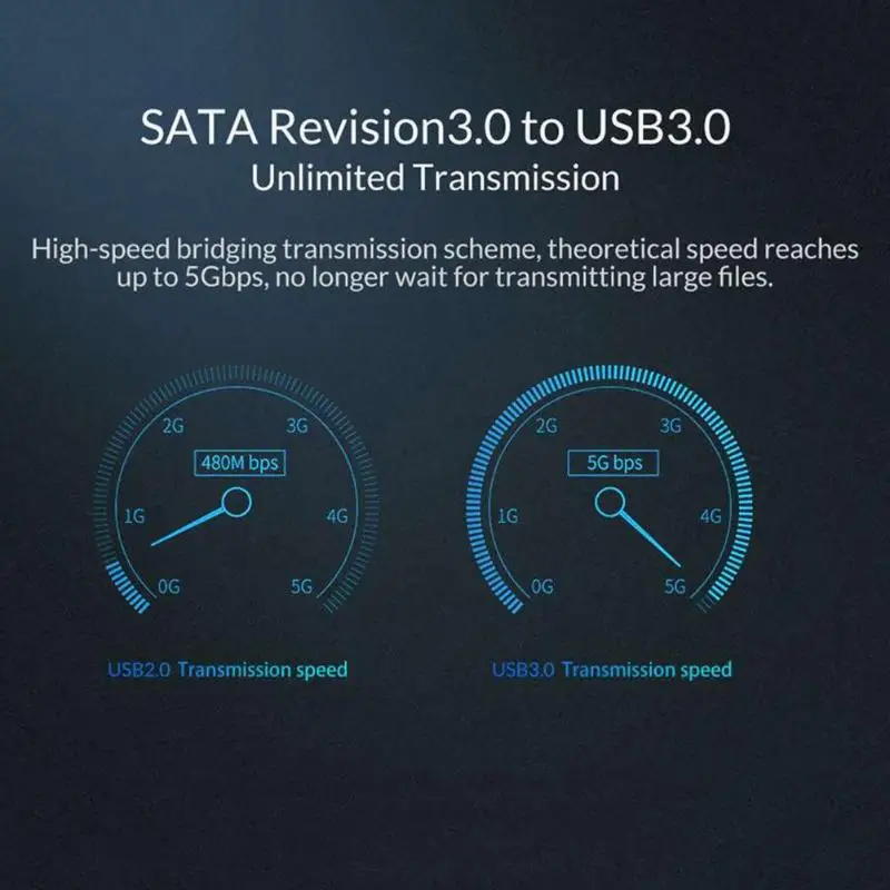 ORICO 2169U3 2,5 дюймов USB3.0 Micro B чехол для SSD, hdd 5 Гбит/с Внешний твердотельный диск коробка жесткий диск чехол адаптер для компьютера