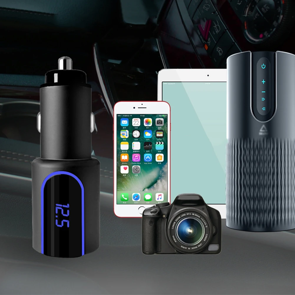 30 Вт 3,0 USB C автомобильный Зарядное устройство для быстрой зарядки 5V 5.4A светодиодный Дисплей для мобильного телефона Зарядное устройство быстрой Тип C Телефона Зарядное устройство