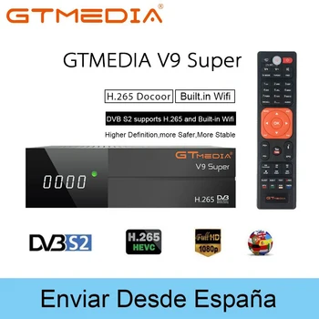 

GTmedia V9 SUPER Full HD DVB-S2 Satellite TV Receiver Built in WIFI H.265 STOCK in Spain Decoder