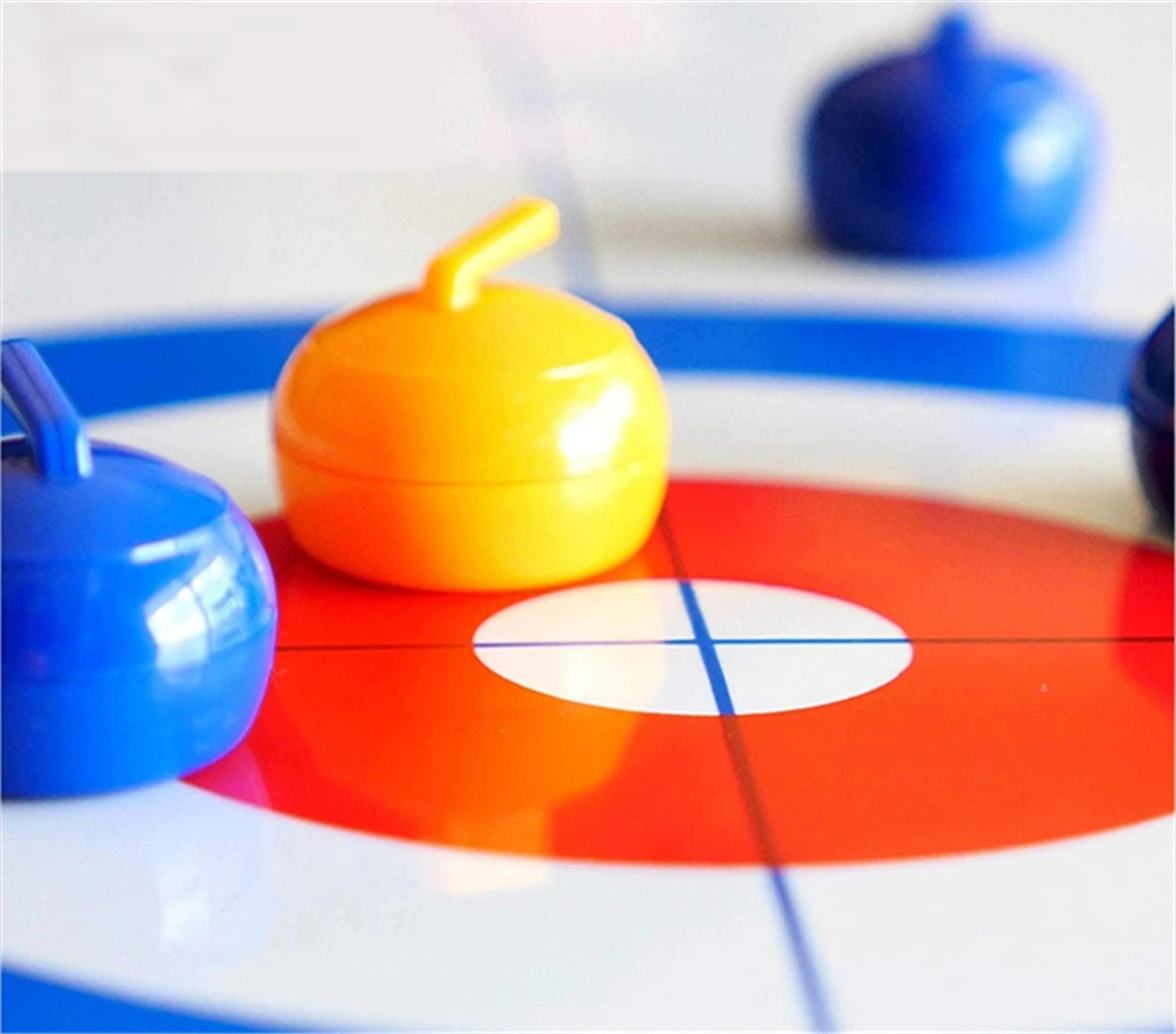 Sport Training Indoor Compact Table Top Board Curling Game For Adult&Kids 5