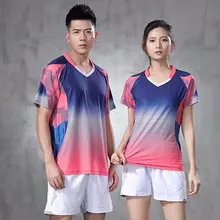 2021Hot продажа мужские Бадминтон футболка спортивная Женская теннисная TableTennis тренировочная форма костюм Волейбол Бег быстросохнущая одежда
