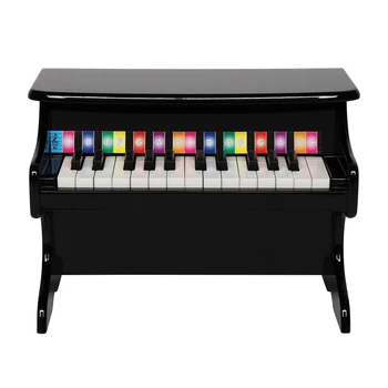 

Piano Toys for Kids Musical Instruments Set for Children 25-key Children's Wooden Piano Vertical Mechanical Sound Quality Black