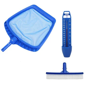 

Pool Leaf Rake Fine Mesh Frame Net Set, Swimming Pool Cleaning Leaf Skim Net, Swimming Pool Cleaner Supplies