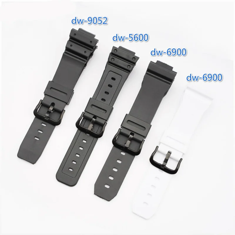 Elastic Silicone Strap For Casio G-shock DW5600 DW9052 DW6900 Watch Band Waterproof Sweatproof Replacement Bracelet Wrist | Наручные часы