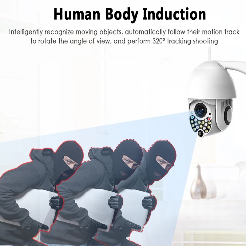 Newest 1080P PTZ IP Camera Wifi Outdoor Speed Dome Wireless Wifi Security Camera outdoor high-speed CCTV IR Camera for Network