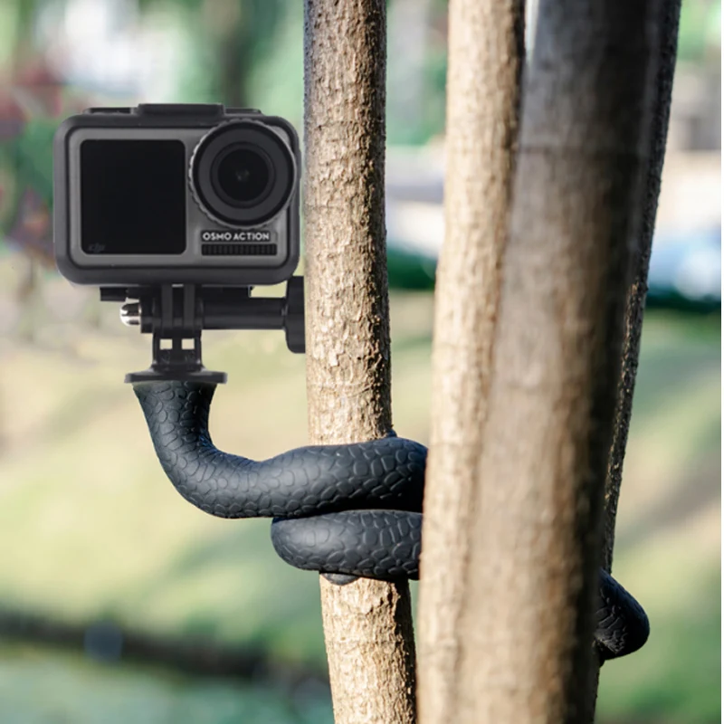 Гибкая форма змеи держатель для камеры присоска кронштейн для Gopro 6 5 SJ4000 SJ8 yi 4k DJI OSMO карманные аксессуары для экшн-камеры