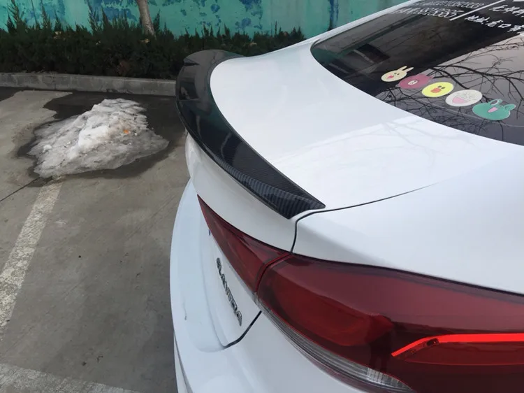 Подходит для Hyundai Elantra 2016 2017 2018 спойлер спортивный ABS Материал Черный Белый