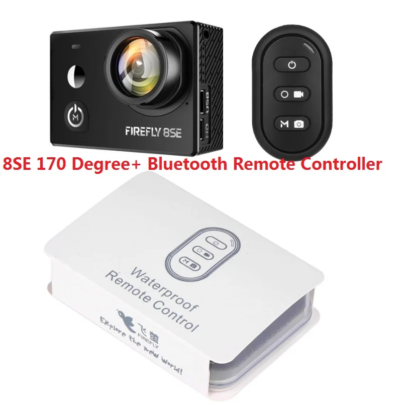 8se170 Degree Firefly 8se 4k 90 градусов/170 градусов+ Bluetooth пульт дистанционного управления Re экран Wifi Fpv Экшн-камера Спортивная камера запись - Цвет: 8se170 Degree