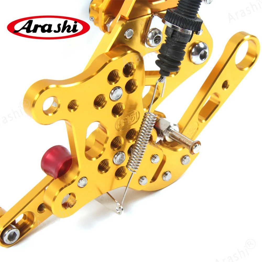 Arashi мотоциклетные Rider подножки для APRILIA RSV4 R/завод 2009-2012 CNC Регулируемые подножки Rearset RSV 4R 2010 2011