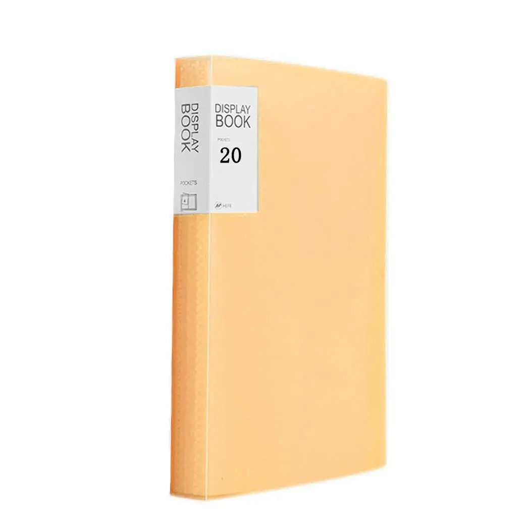 yellow 20 pages A4 папка для документов Органайзер студенческий 20 страниц, 40 страниц, 60 страниц офисные принадлежности - Цвет: yellow 20 pages