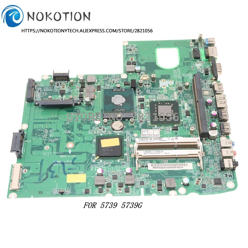 Nokotion-placa base para ordenador portátil con ranura gráfica, MBPDS06001 MB.PDS06.001, para acer Aspire 5739 5739G DA0ZK6MB6D0, PM45 DDR3